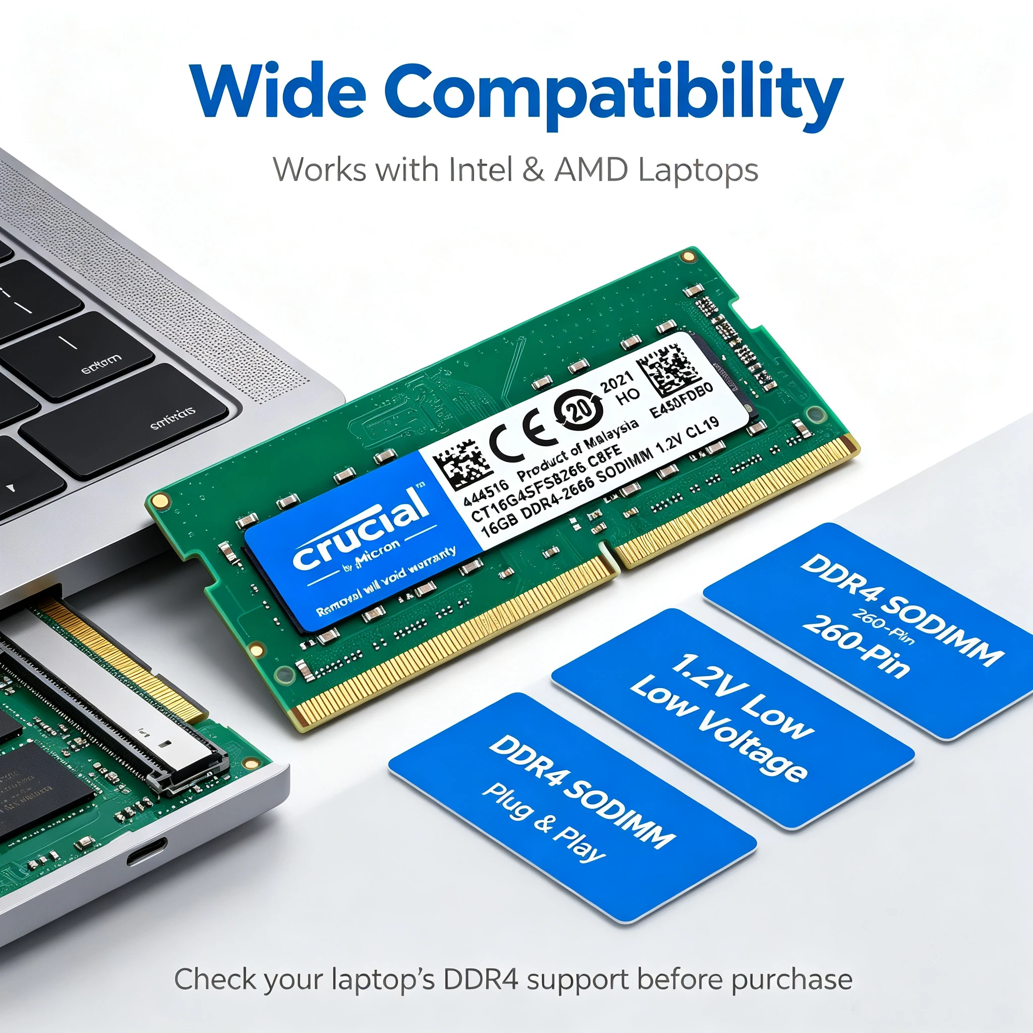 Mémoire vive Crucial DDR4 pour - Khadas Vim4 8Gb avis et prix